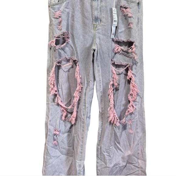 Smoke Rise Red Women Jeans Brand New With Tags Curvy Fit Malibu Pink Mid Rise - Picture 2 of 9